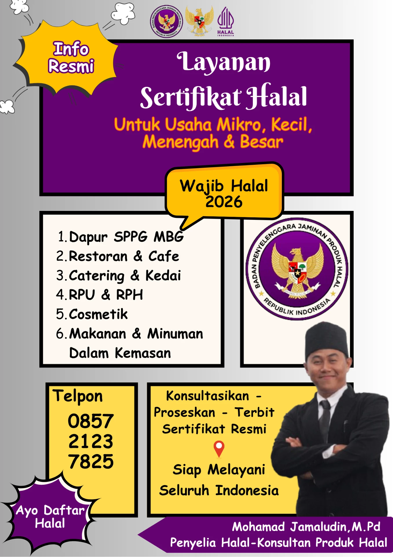 Pendamping halal usaha minuman Jawa Barat